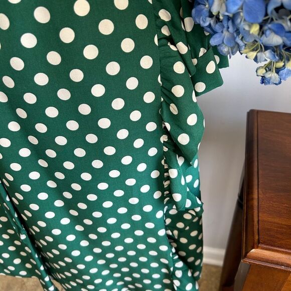 Kate Spade Green Wrap Dress - Picture 5 of 7